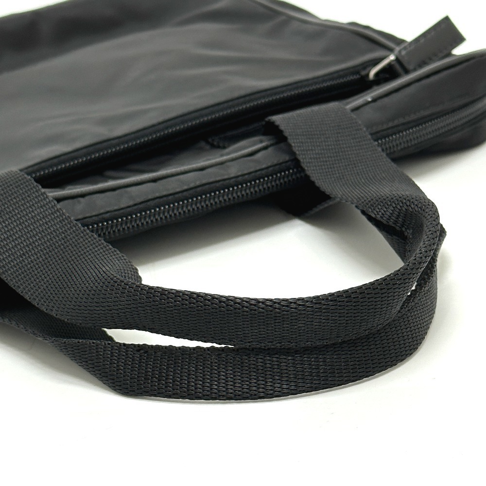 Prada Triangle Handbag Business Bag Nylon Black - Picture 4 of 9